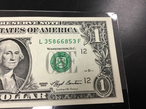 1993 $1 Radar FANCY Serial Number Note S.F. UNCIRC. RADAR S/N ~ 35866853 LF - Picture 2 of 4