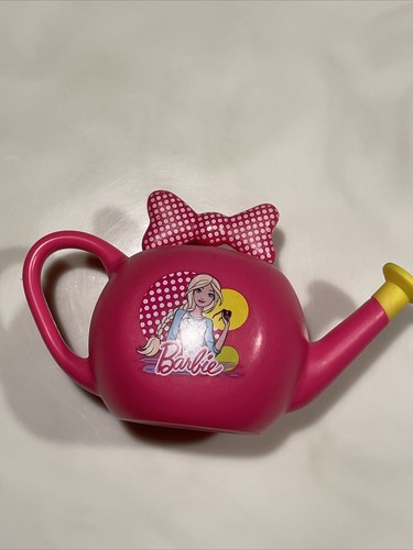 Barbie 2016 Mattel Pink Polka Dot Bow Children’s Watering Can/Sprinkler Spout - Picture 2 of 9
