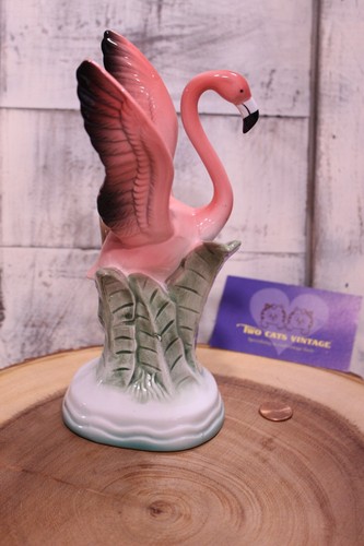 Vintage 1986 Vandor Pink Flamingo Candle Holder, Pre-Owned - 第 1/6 張圖片