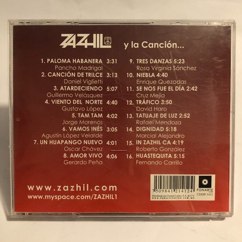 ZAZHIL - Y LA CANCION - 2006 MEXIKANISCHES CD ALBUM, FOLK - Bild 2 von 3