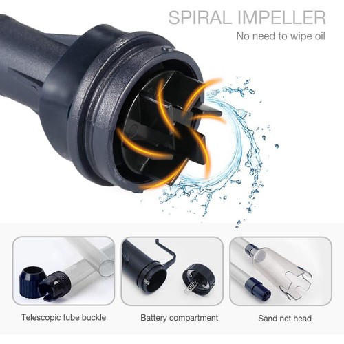 Electric Aquarium Gravel Cleaner Water Filter Washer Siphon Vacuum Cleaner Tools - Picture 2 of 12