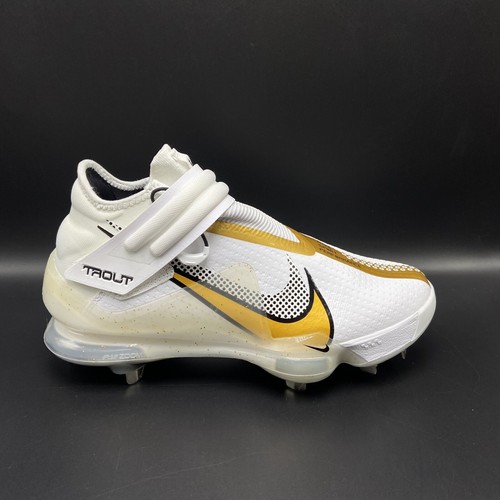 Nike Air Force Zoom Mike Trout 7 Baseballstollen weiß/gold Größe 7 & 7,5 CI3134-106 - Bild 6 von 9