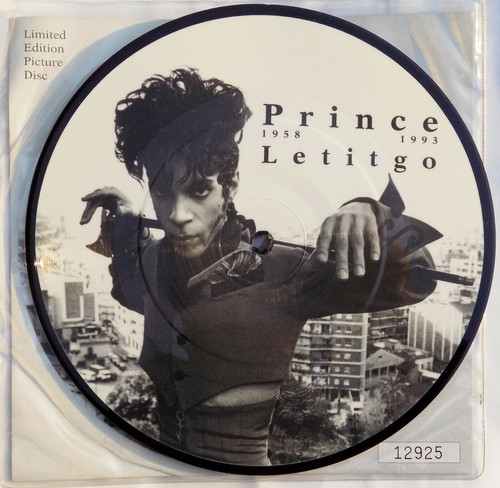 PRINCE 7" Letitgo / Solo UK PICTURE DISC Numbered Limited # 00033 NEW / UNPLAYED - Picture 2 of 9