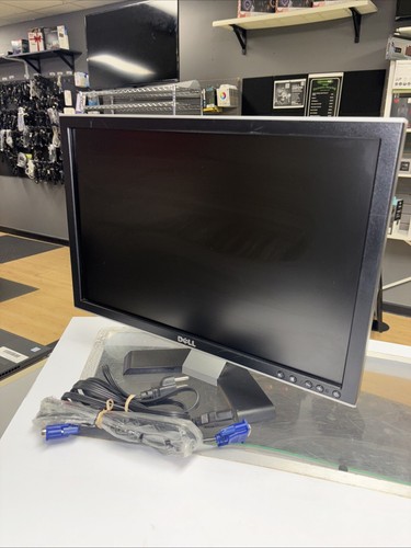 L@@K Dell Ultrasharp 20" Widescreen 2009Wt LCD Monitor Silver 1680x1050.Grade A+ - Picture 3 of 5