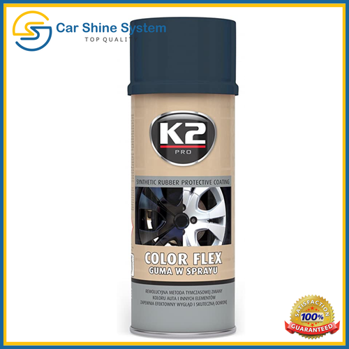 RUBBER PAINT GRAY Anthracite PEEL OFF PAINT SPRAY CAN AEROSOL 400ML K2 FLEX - Picture 1 of 2