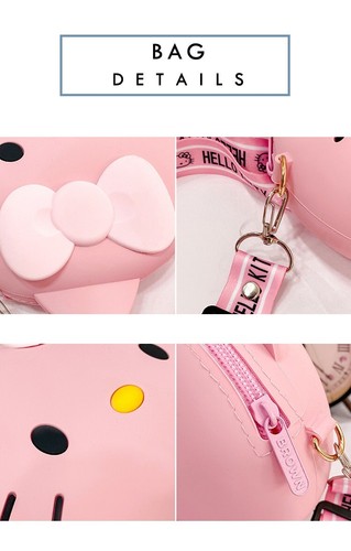 Bolso Bandolera Hello Kitty Niño Adulto Billetero Lindo Cartera - Imagen 13 de 24
