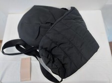 Just Fab! Women's Quilted Sling Bag Chest Zip Around Travel Fold-over Black NWT