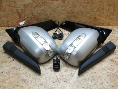 2002 05 JDM TOYOTA ALPHARD MNH ANH POWER FOLDING SIDE MIRROR W MARKER LIGHT OEM