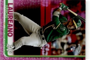 2019 Topps Chrome Pink Refractor Ramon Laureano Rookie Oakland Athletics #178