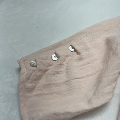 Soft Surroundings Petite Damen M 3/4 Arm weich neutral rosa Knöpfe Details - Bild 5 von 12