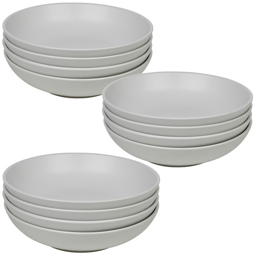 Coloured Stone Ceramic Pasta Bowls Dinnerware Crockery Dining Microwave Safe Set - Picture 19 of 21