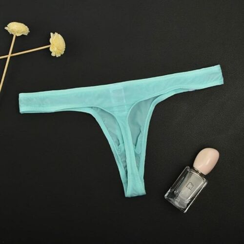8-Pack Men’s Sexy Ice Silk Stretch G-String Bikini Thong T-Back Sexy Underwear - Picture 4 of 4