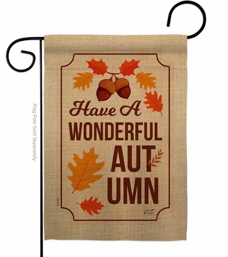 Wonderful Autumn Garden Flag Harvest & Fall Decorative Gift Yard House Banner - Picture 2 of 17