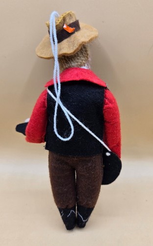 HANK WILLIAMS Western Singer Ornament Hand Sewn Wool & Felt Collectible NWOT - Picture 5 of 7