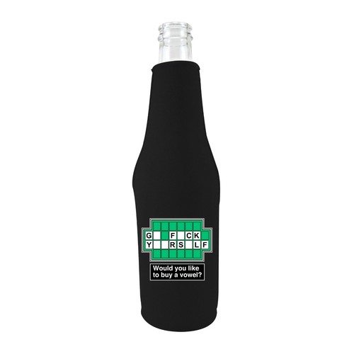 Botella de cerveza Go F Yourself 12 oz cuello largo Coolie; rueda, vocal, vocal, fortuna - Imagen 3 de 8