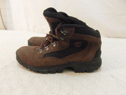 Bottes de randonnée soldes homme marque Timberland cheville marron cuir noir 8 1/2 M 34505