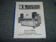 U.S. INDUSTRIAL US8810 CNC Press Brake Service Repair Manual S/N W2008-142