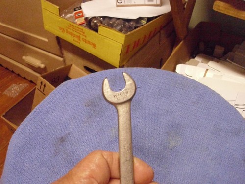 Vintage Vlchek W1618 Alloy Combination Open End Wrench 9/16" X 1/2" Made In USA! - Picture 7 of 9