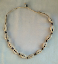 Necklace Surfer Beaded Cowrie Shell Ethnic Tribal Unisex 16" US Seller New