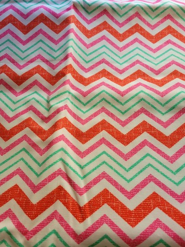 Waverly Inspiration Screen print Chevron Linen Cotton Blend Fabric 44"W x 2 yard - Picture 5 of 9
