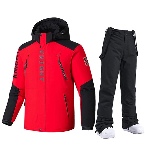 Veste et pantalon de ski pour hommes costume de ski chaud hiver homme snowboard manteau de neige pantalon - Photo 1 sur 21