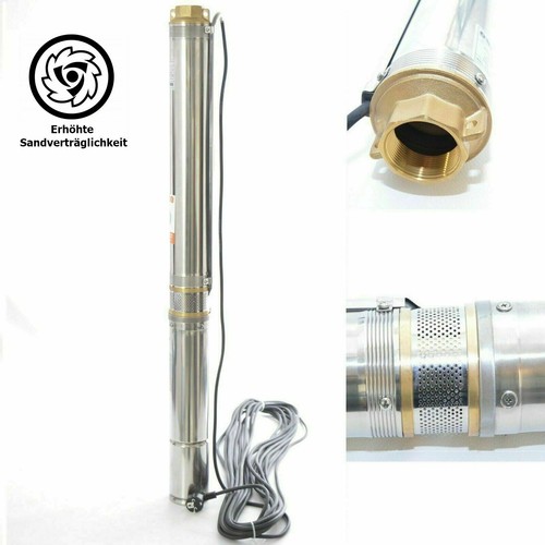 Tiefbrunnenpumpe Brunnenpumpe 3,5" 90 mm 4200 l/h 0,75kW 7,3b  5% sandresistent  - Bild 6 von 6
