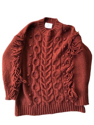 Zara Kids Oversized Fringe Sweater 
