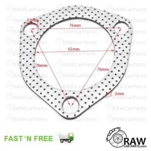 2 5 3 Bolt Hole Exhaust Pipe Gasket For Honda Civic Integra Toyota Glanza Ebay