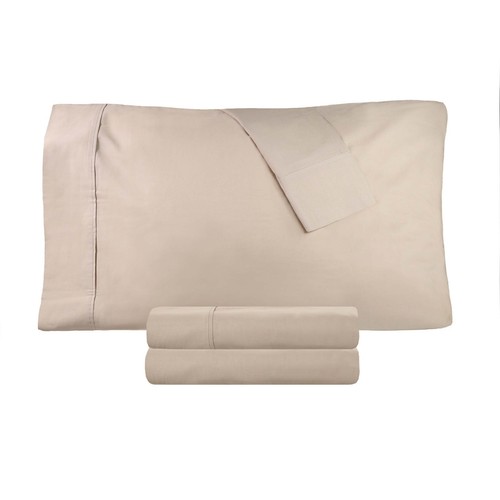 300 Thread Count Traditional Breathable Percale Deep Pocket Fitted Sheet Set - Picture 45 of 52