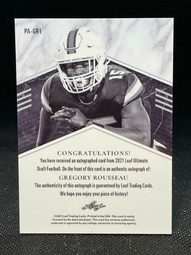 2021 Leaf Footbal AUTOS - Parallels / RPAs / SPs - Pick Your Card + 20% Off 3+ - Picture 11 of 77
