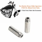 Steel Front Fork Tubes 4" Extension For Harley Dyna Glide Sportster FXD XL 39mm