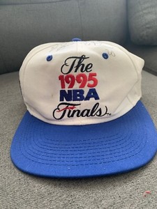 VTG-1995-NBA-Finals-Hat-Cap-Basketball-Orlando-Magic-Snapback-Signed-By-2-Player