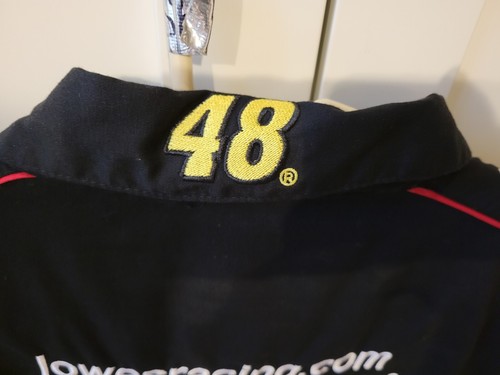 Jimmie Johnson Lowes Racing Shirt #48 JH Designs Authentic Drivers Line Size L - Picture 12 of 15