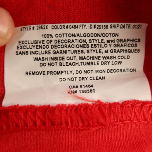 Boston Red Sox Shirt Mens L Red Cotton Short Sleeve MLB Baseball NEW - Picture 10 of 10