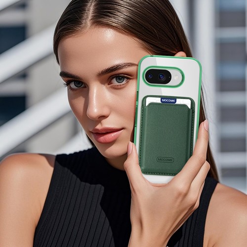 Funda tipo billetera magnética transparente a prueba de golpes para Google Pixel 9A + soporte para tarjetas - Imagen 39 de 76