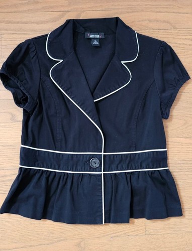 Amy Byer Black White Jacket Blazer Girls Size XL - Picture 7 of 7