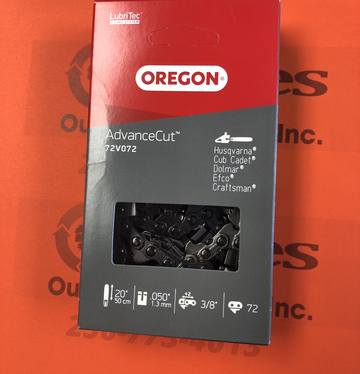 Oregon D72 72V072 3/8 .050 Chainsaw Safety Chain 72DL Fits Husqvarna ...