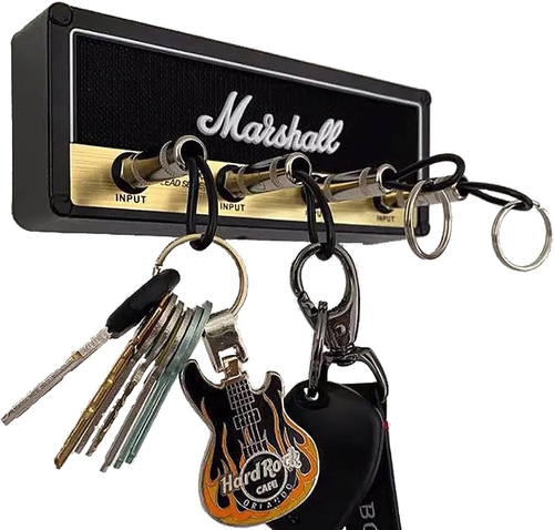 JCM800 Standard Jack Guitar Keychain Amp Key Holder Hook Wall Mounting Black YD- - Picture 7 of 12