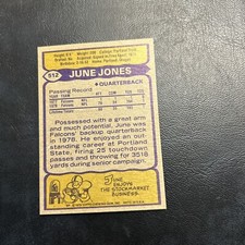 Baa 1979 Topps #512 June Jones Atlanta Falcons￼rookie baa-7