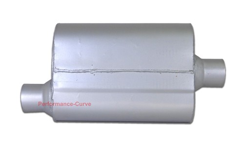 2.5" Offset / Center - Performance 2 Chamber Exhaust Muffler Xlerator VX VX2541 - Picture 2 of 4