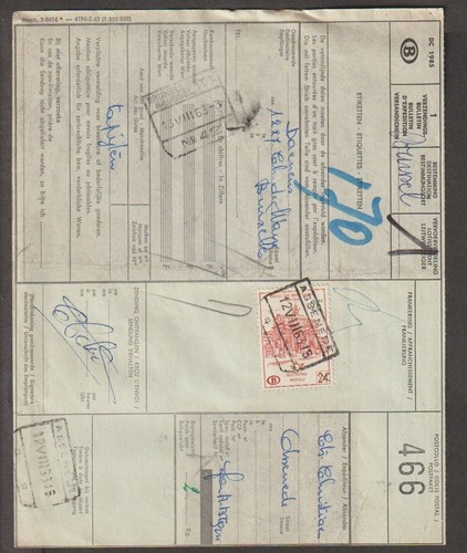 Belgium stamp on parcel cards - Picture 9 of 17