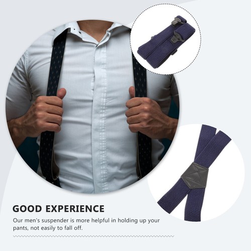 4 Clip Elastic Suspenders For Men Adjustable Pants Holder Hidden Design - 第 8/12 張圖片