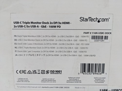 StarTech USB-C Triple Monitor Docking Station - 4K HDMI/DP, 100W PD, 5x USB Hub - Foto 4 di 17