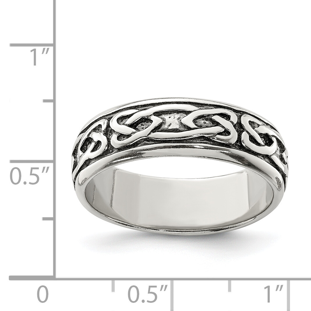 Silver Design Ring QR1958 | eBay