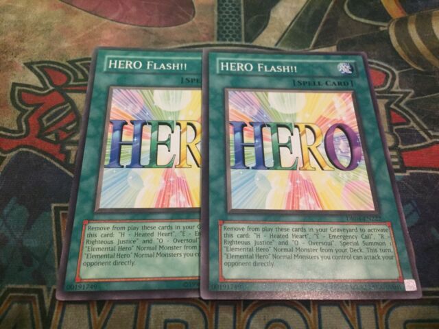 Yu-Gi-Oh HERO Flash!! DR04-EN222! Common!! X2! | eBay