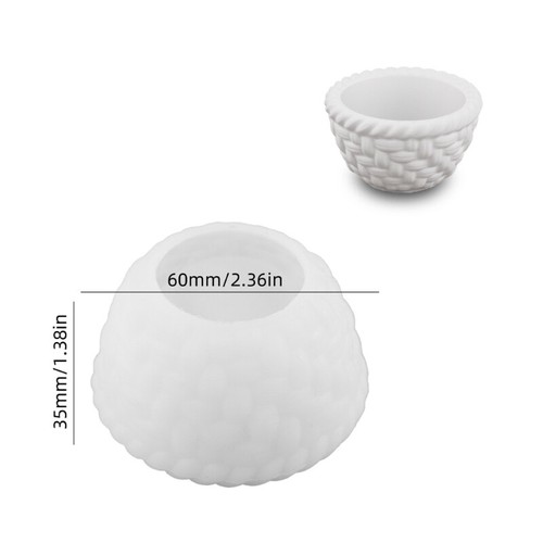 Ornament Moulds Succulent Planter Mold Resin Moulds Flower Basket Shape - Picture 8 of 8