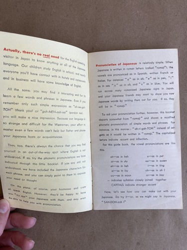 JAL Japan Air Lines Parlez Vous Japanese Words & Phrases Booklet English Speaker - Picture 2 of 7