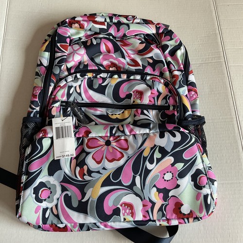 Vera Bradley Lighten Up Essential Large Backpack Mod Paisley - Picture 1 of 2