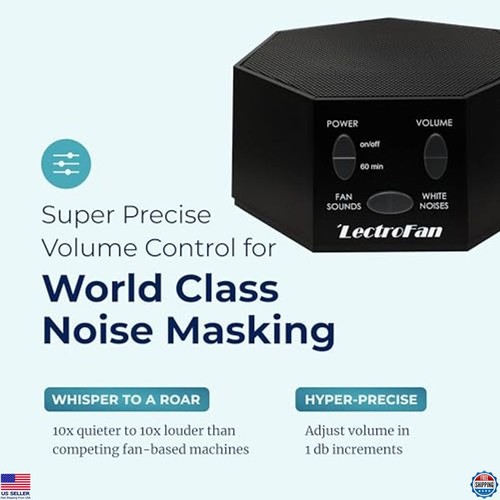 White Noise Machine with 20 Non-Looping Sounds - Global Power Adapters - Black - Picture 5 of 6