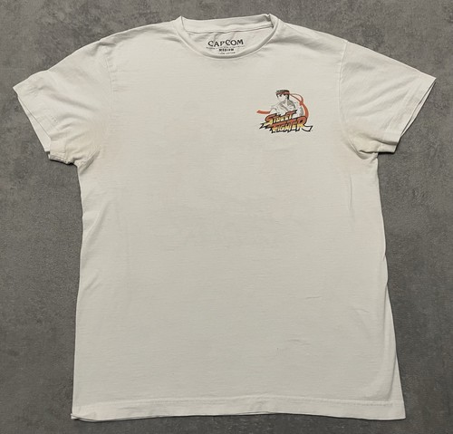 Capcom Street Fighter T Shirt Mens M White Short Sleeve Cotton Video Game - Picture 2 of 10